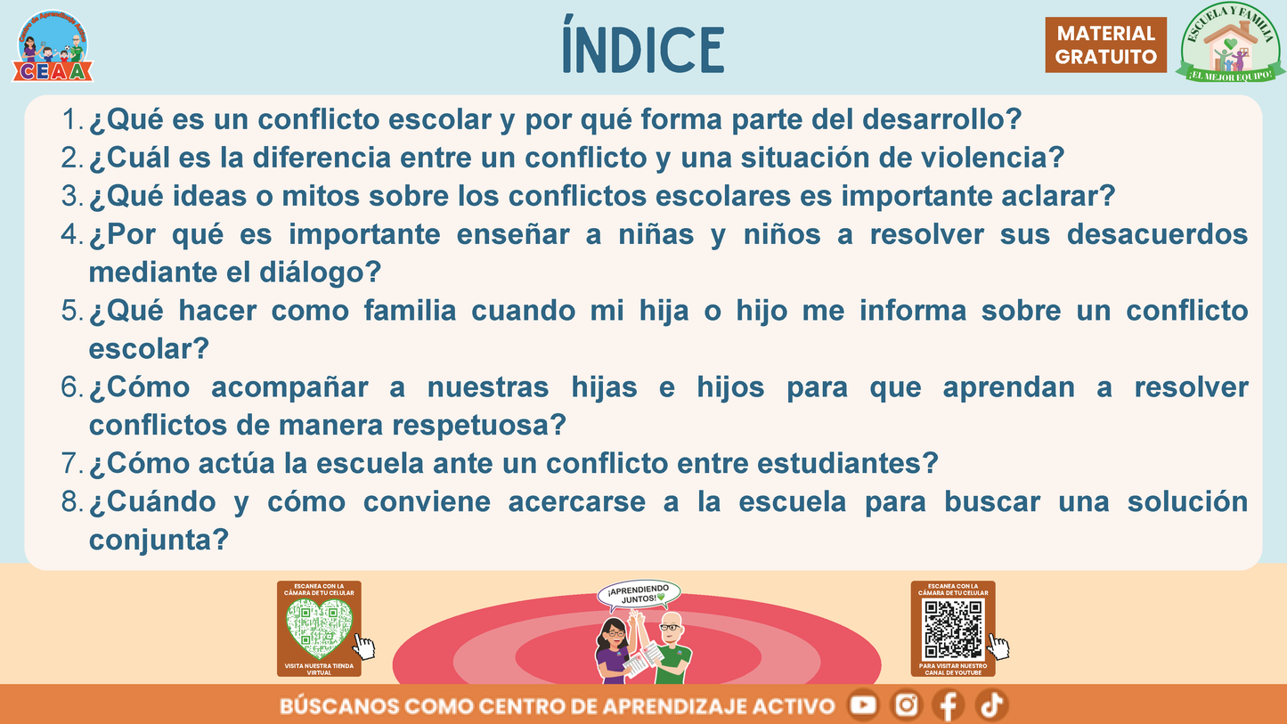 ESCUELA Y FAMILIA: ¿Qué hacer y cómo resolver conflictos entre estudiantes de manera adecuada? en PDF
