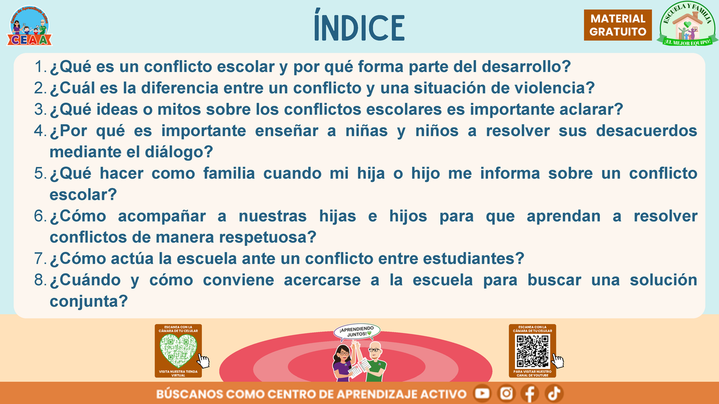 ESCUELA Y FAMILIA: ¿Qué hacer y cómo resolver conflictos entre estudiantes de manera adecuada? en PDF