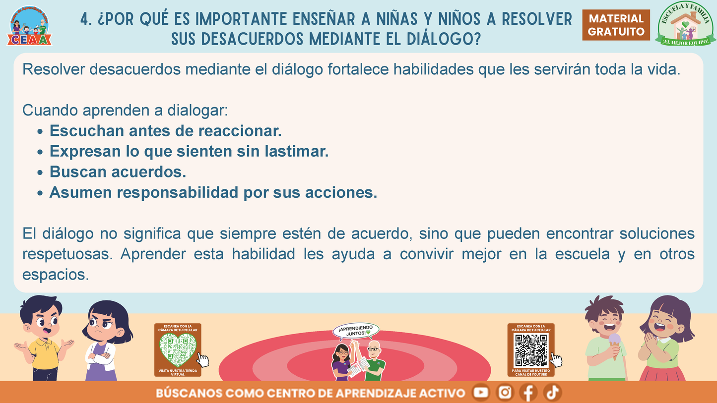 ESCUELA Y FAMILIA: ¿Qué hacer y cómo resolver conflictos entre estudiantes de manera adecuada? en PDF