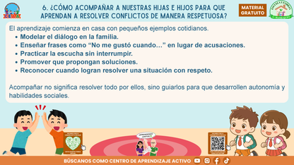 ESCUELA Y FAMILIA: ¿Qué hacer y cómo resolver conflictos entre estudiantes de manera adecuada? en PDF