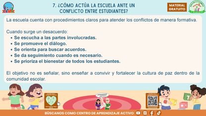 ESCUELA Y FAMILIA: ¿Qué hacer y cómo resolver conflictos entre estudiantes de manera adecuada? en PDF