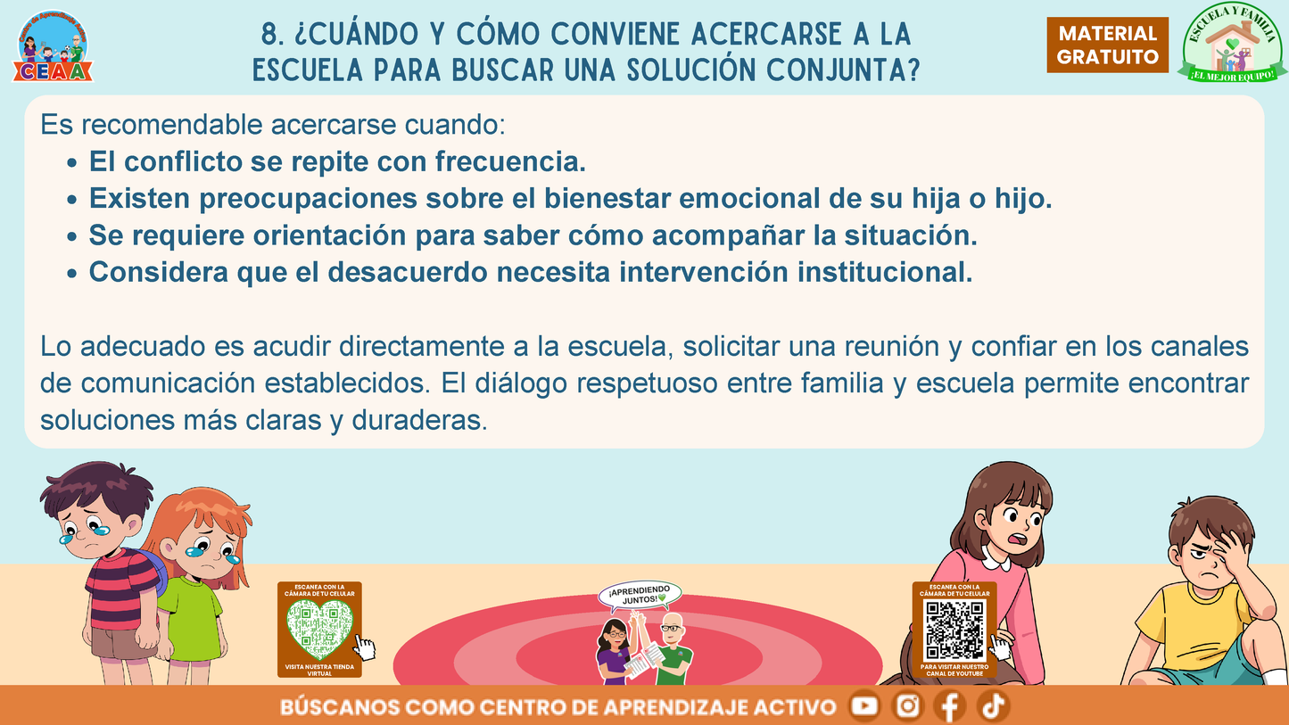 ESCUELA Y FAMILIA: ¿Qué hacer y cómo resolver conflictos entre estudiantes de manera adecuada? en PDF