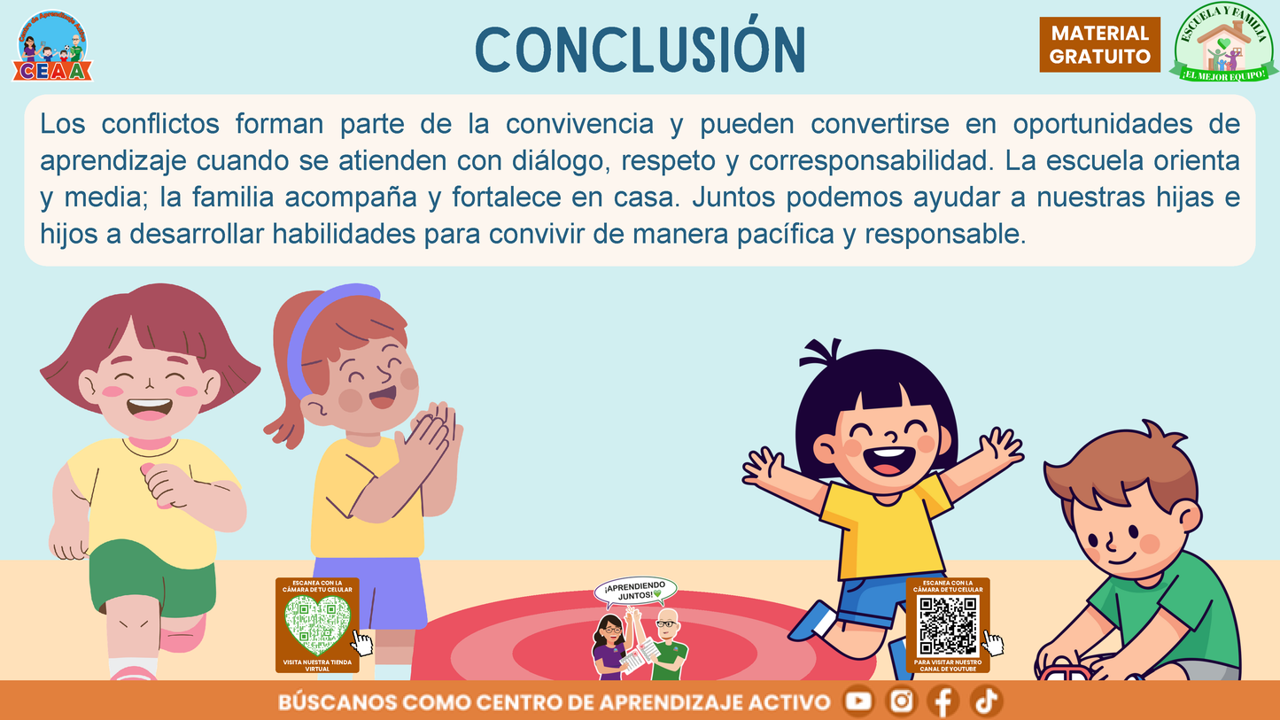 ESCUELA Y FAMILIA: ¿Qué hacer y cómo resolver conflictos entre estudiantes de manera adecuada? en PDF