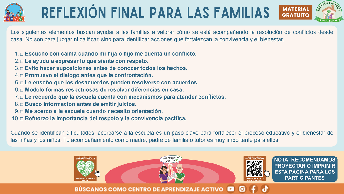 ESCUELA Y FAMILIA: ¿Qué hacer y cómo resolver conflictos entre estudiantes de manera adecuada? en PDF