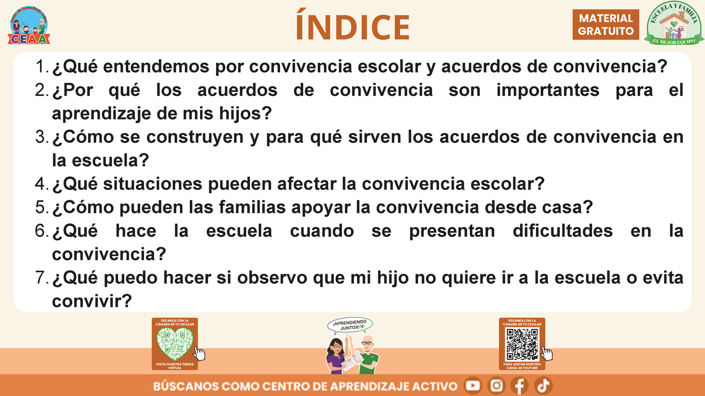 ESCUELA Y FAMILIA: ¿POR QUÉ SON IMPORTANTES LOS ACUERDOS DE CONVIVENCIA PARA EL APRENDIZAJE DE MIS HIJOS? en PDF