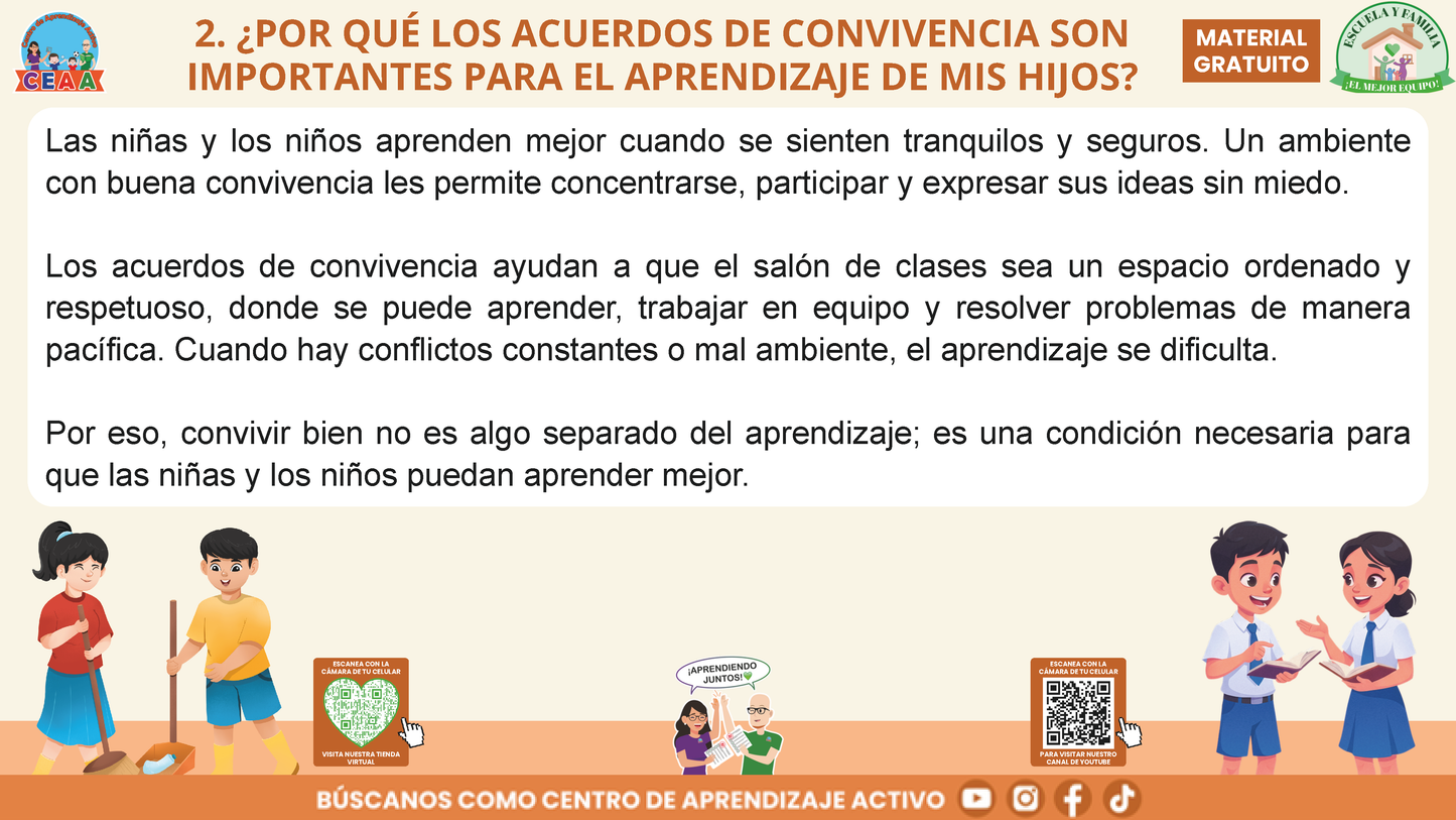 ESCUELA Y FAMILIA: ¿POR QUÉ SON IMPORTANTES LOS ACUERDOS DE CONVIVENCIA PARA EL APRENDIZAJE DE MIS HIJOS? en PDF
