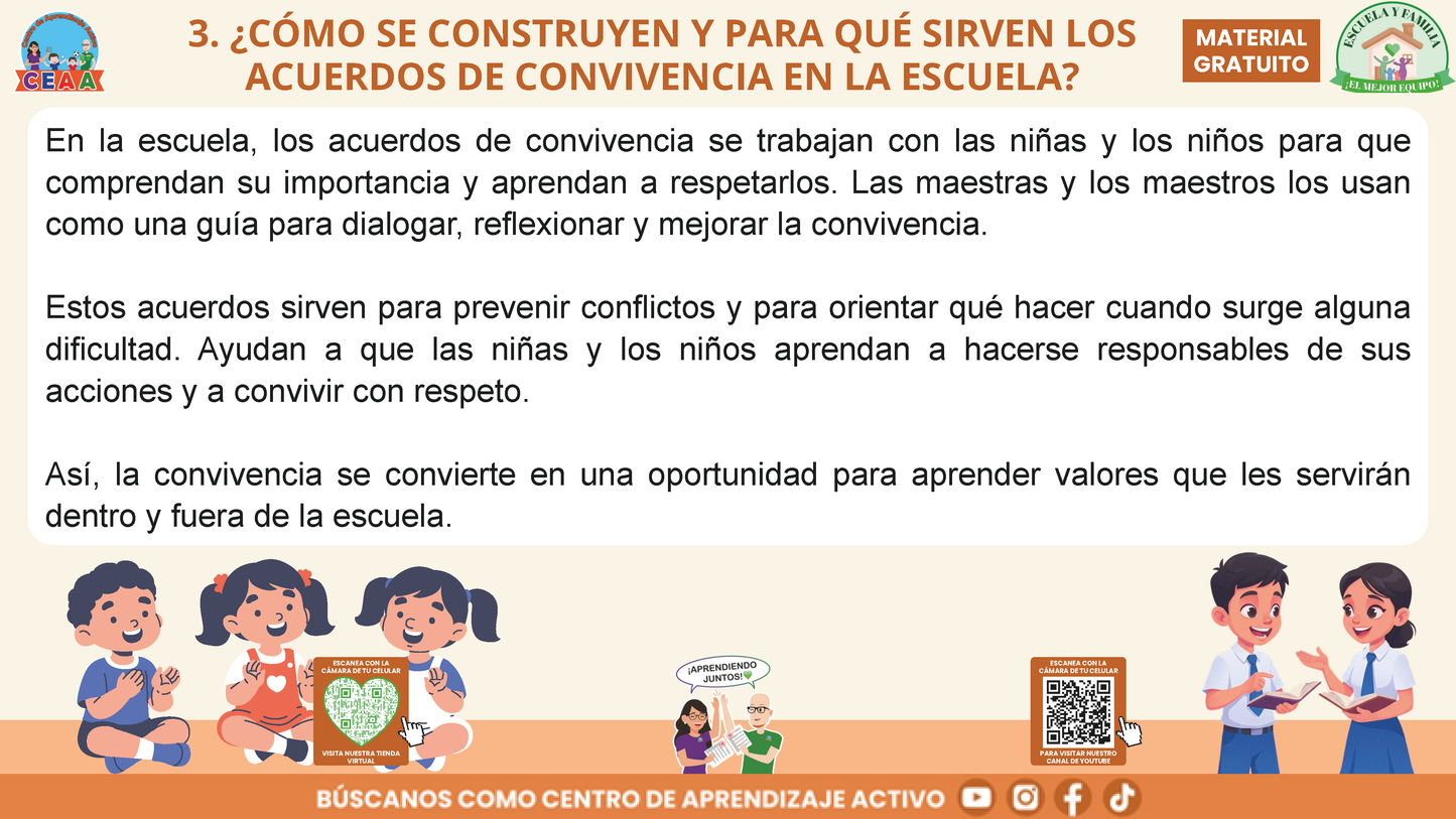ESCUELA Y FAMILIA: ¿POR QUÉ SON IMPORTANTES LOS ACUERDOS DE CONVIVENCIA PARA EL APRENDIZAJE DE MIS HIJOS? en PDF
