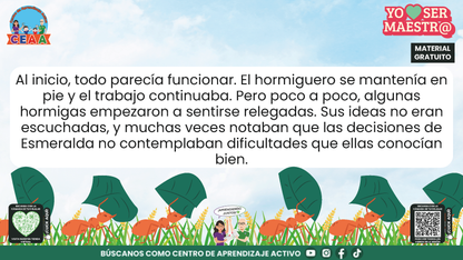 Historias para Maestros - ESMERALDA, LA HORMIGA QUE APRENDIÓ A ESCUCHAR en PDF