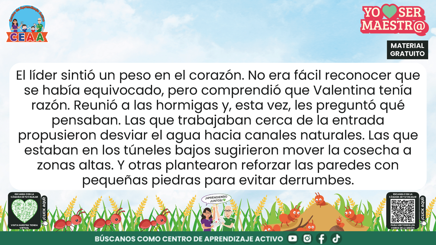 Historias para Maestros - ESMERALDA, LA HORMIGA QUE APRENDIÓ A ESCUCHAR en PDF