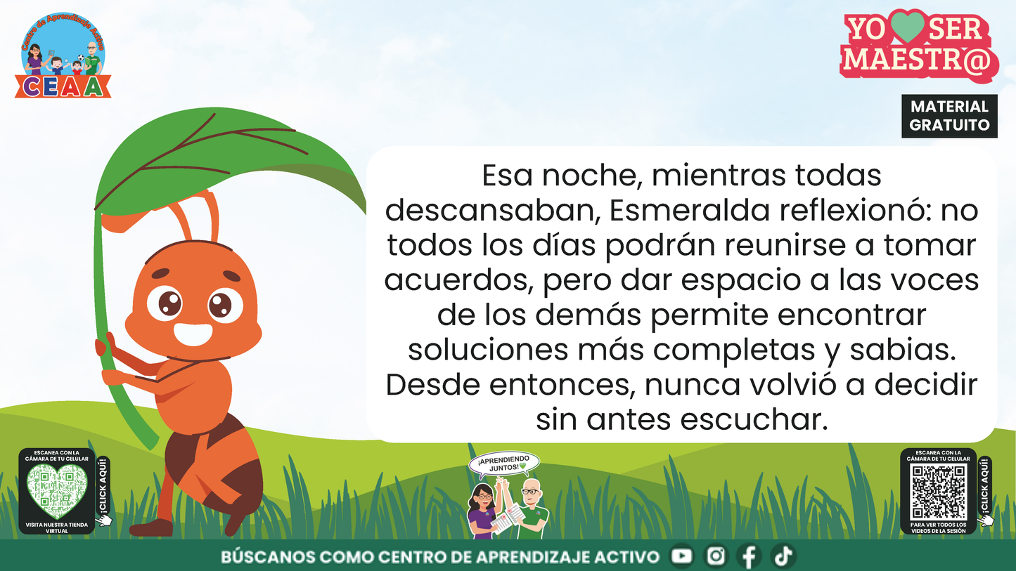 Historias para Maestros - ESMERALDA, LA HORMIGA QUE APRENDIÓ A ESCUCHAR en PDF