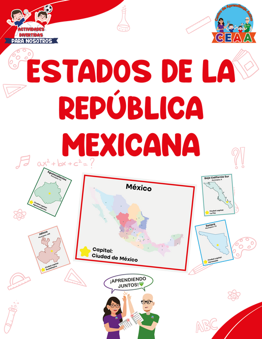 Láminas Educativas de los Estados de la República Mexicana