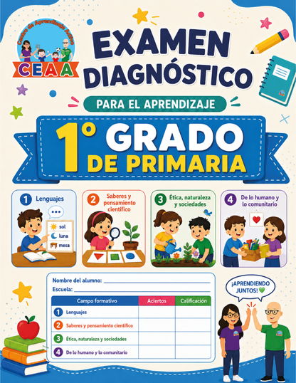 Examen Diagnóstico 1° Grado de Primaria