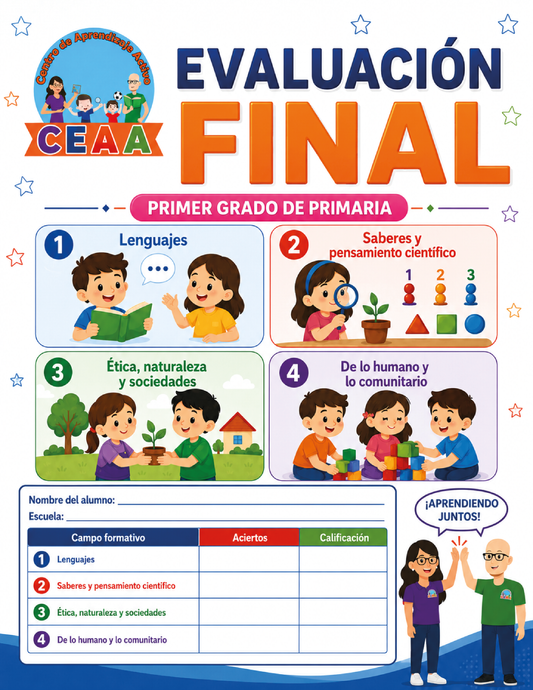 Evaluación Final - Primer Grado de Primaria en PDF