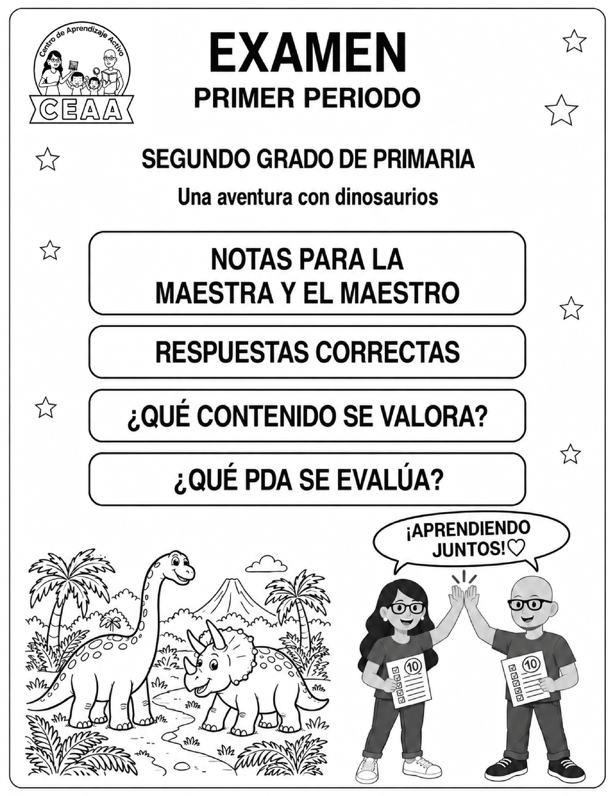 Examen 2do Grado de Primaria - Primer Periodo