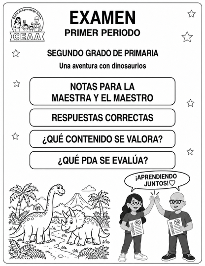 Examen 2do Grado de Primaria - Primer Periodo