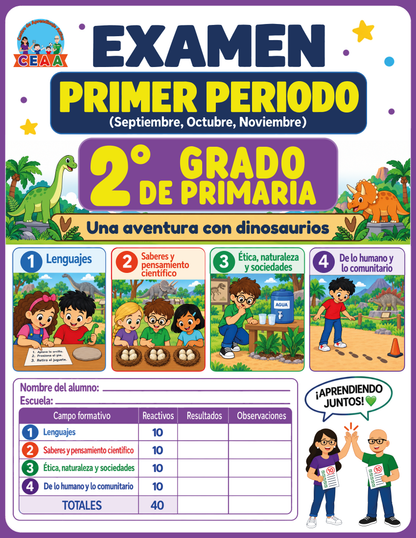 Examen 2do Grado de Primaria - Primer Periodo