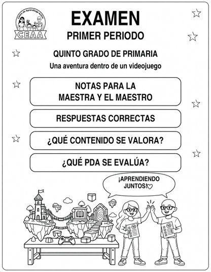 Examen 5to Grado de Primaria - Primer Periodo (Septiembre, Octubre, Noviembre)