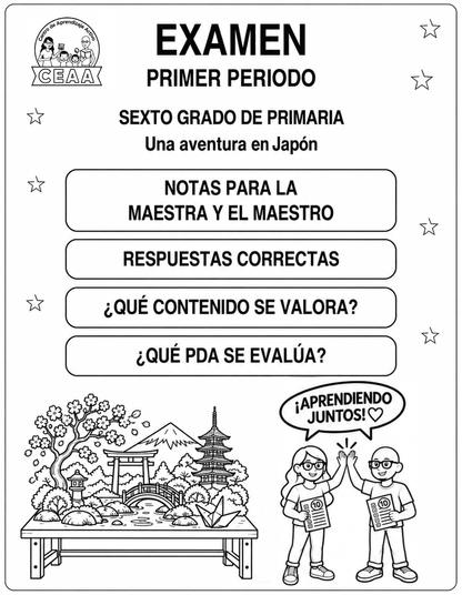 Examen 6to Grado de Primaria - Primer Periodo (Septiembre, Octubre, Noviembre)