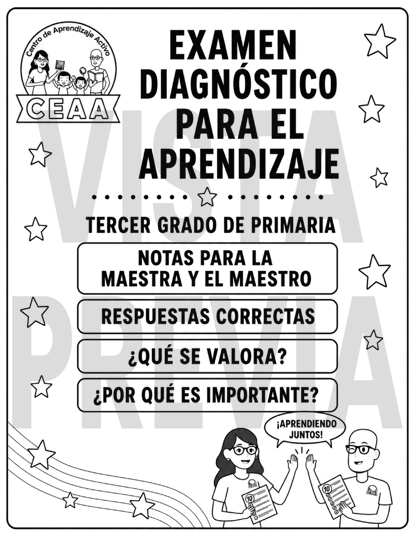 Examen Diagnóstico 3° Grado de Primaria