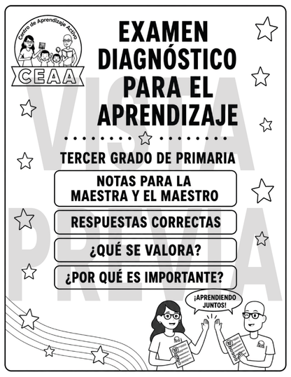 Examen Diagnóstico 3° Grado de Primaria