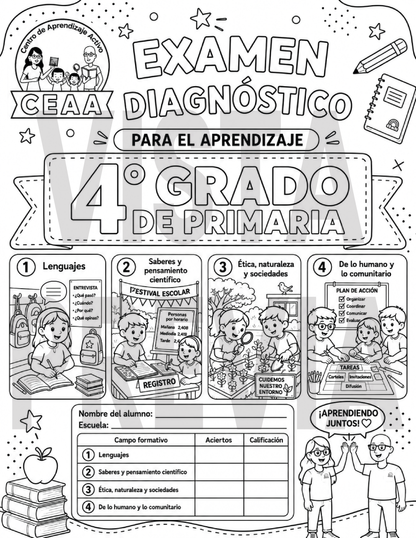 Examen Diagnóstico 4° Grado de Primaria