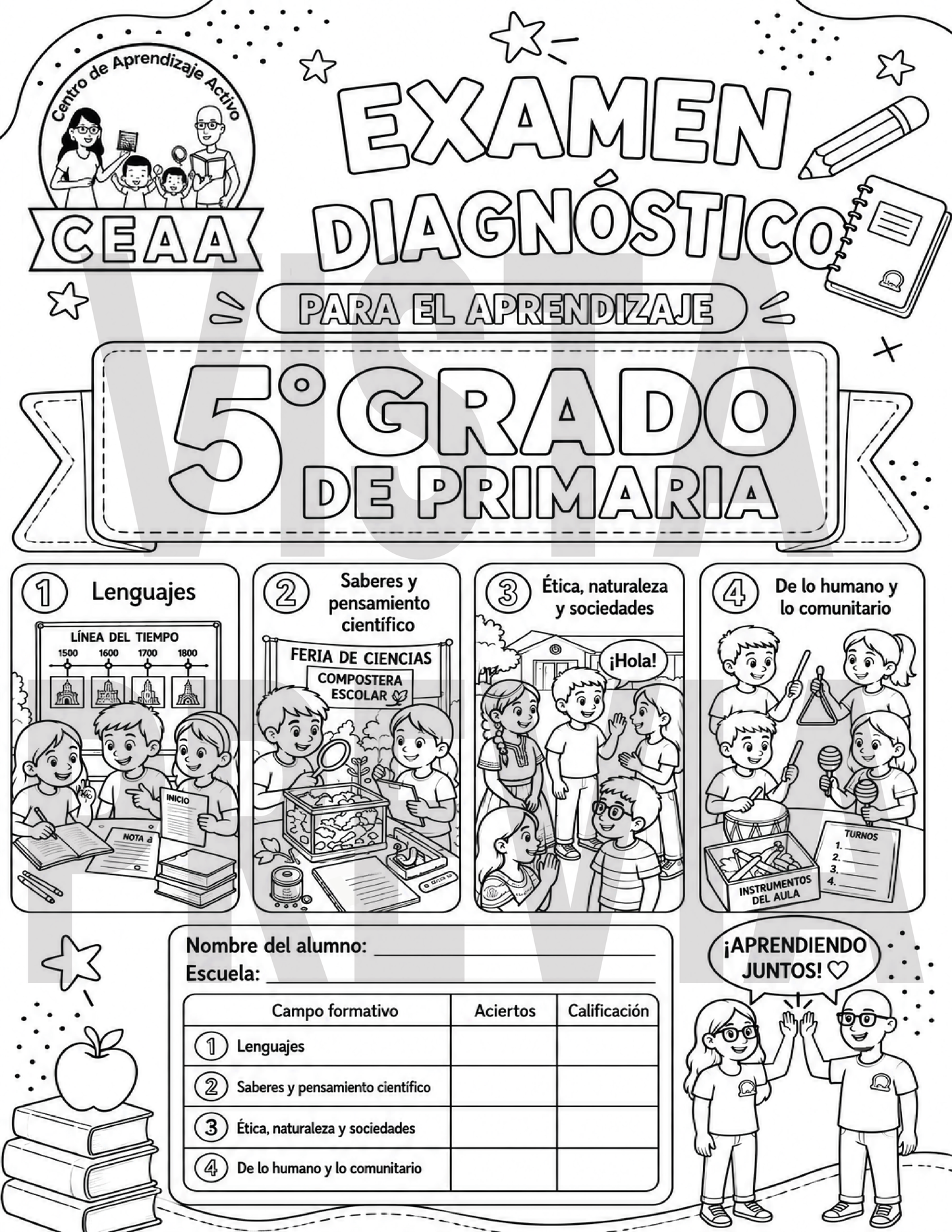 Examen Diagnóstico 5° Grado de Primaria