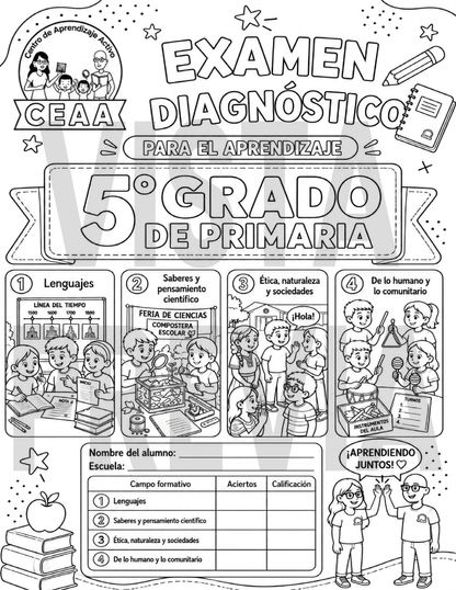 Examen Diagnóstico 5° Grado de Primaria