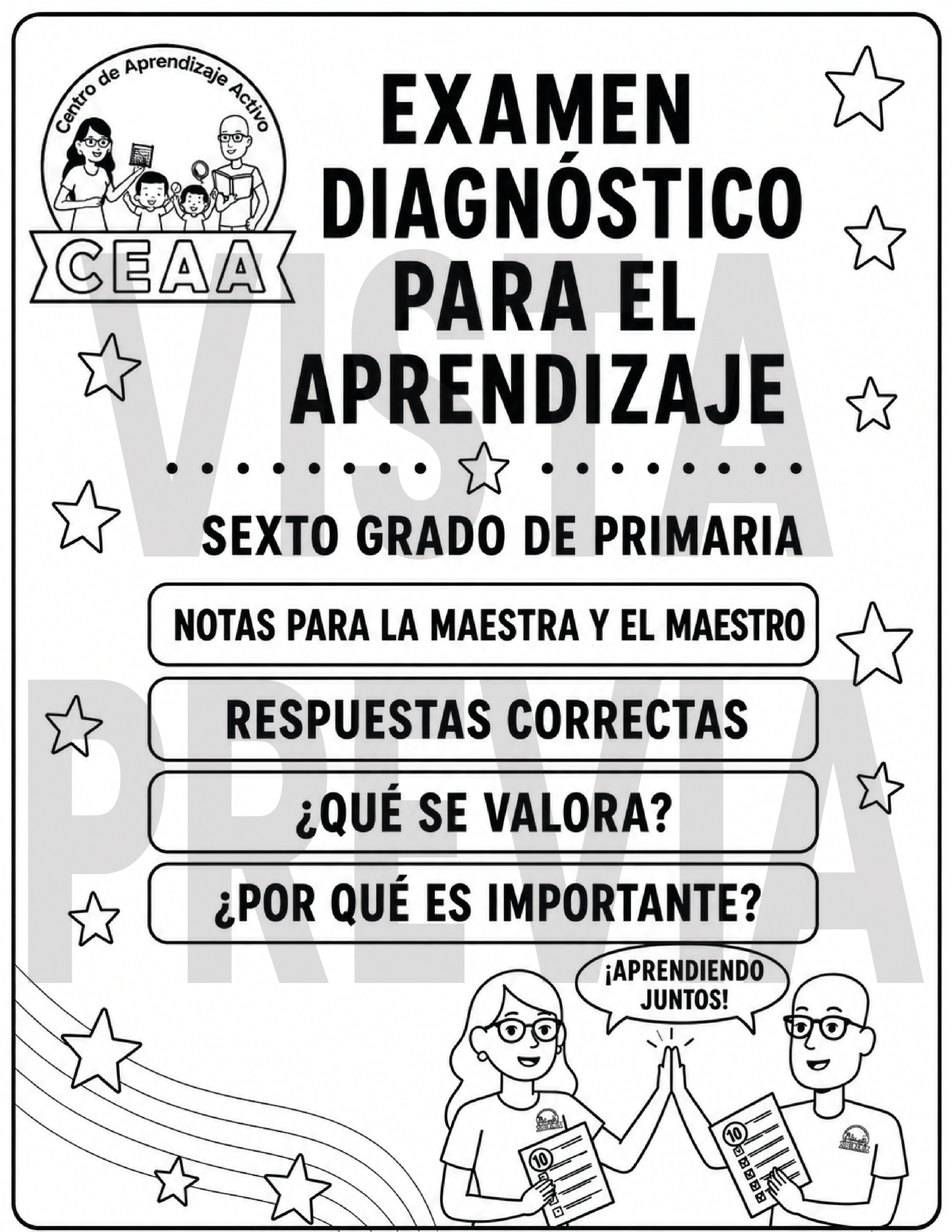 Examen Diagnóstico 6° Grado de Primaria