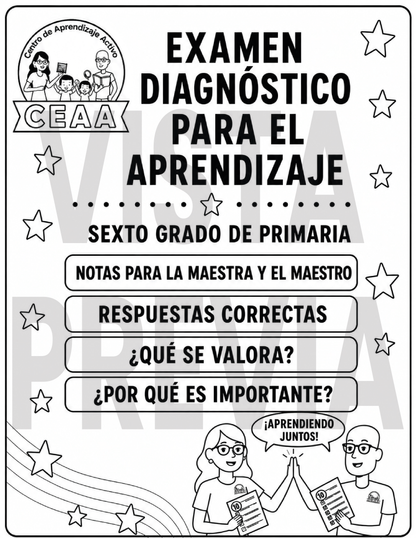 Examen Diagnóstico 6° Grado de Primaria