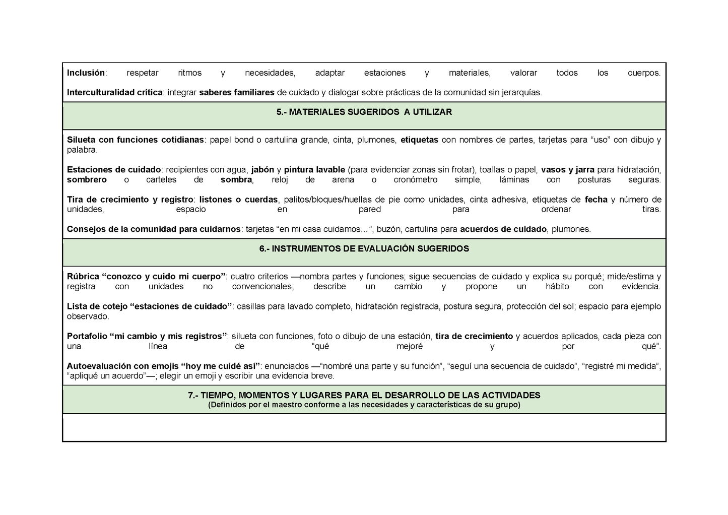 Planeación Fase 3 Primaria 1⁰ y 2⁰ Todos los Contenidos (Editable en Word)