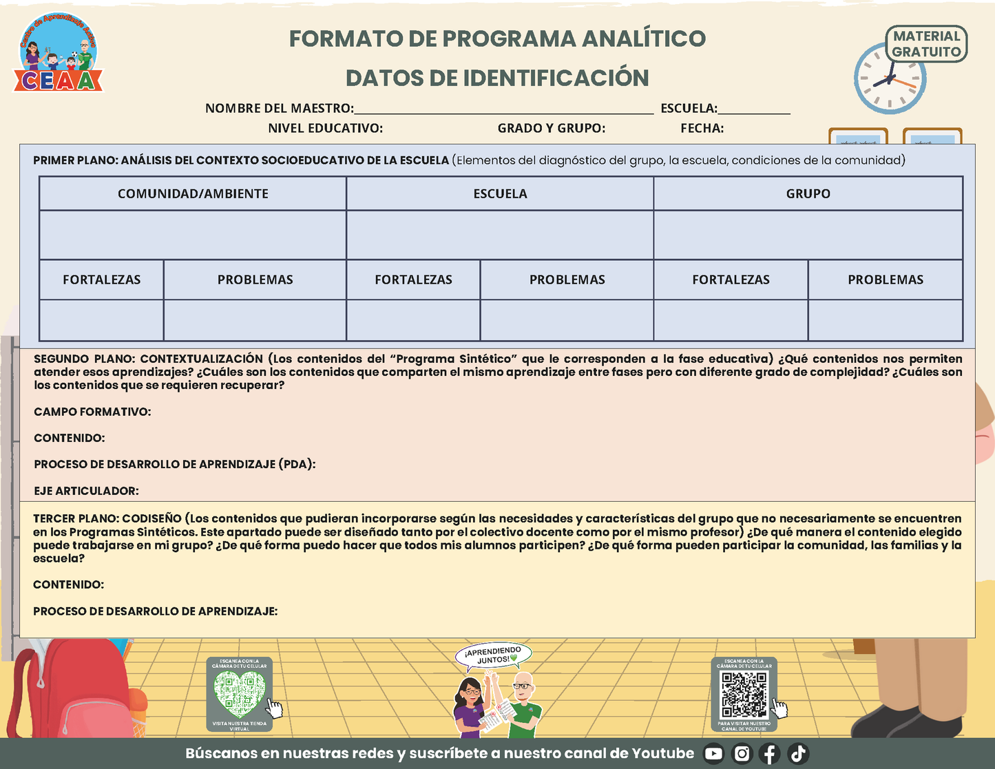 Formato Programa Analítico en PDF