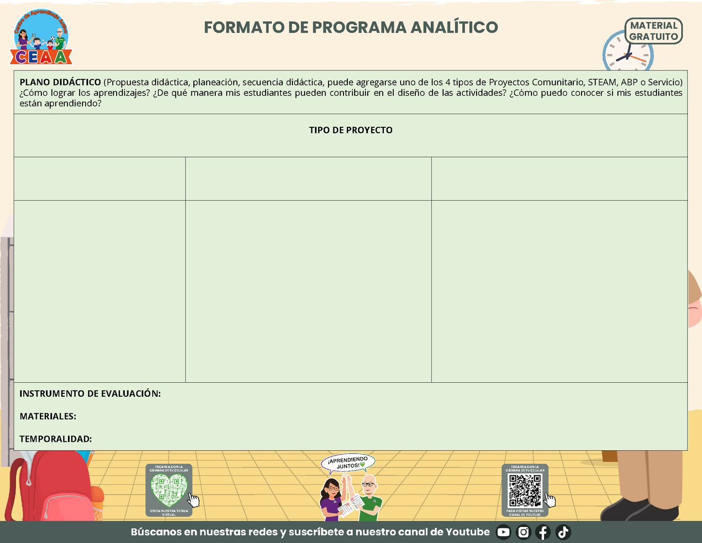 Formato Programa Analítico en PDF