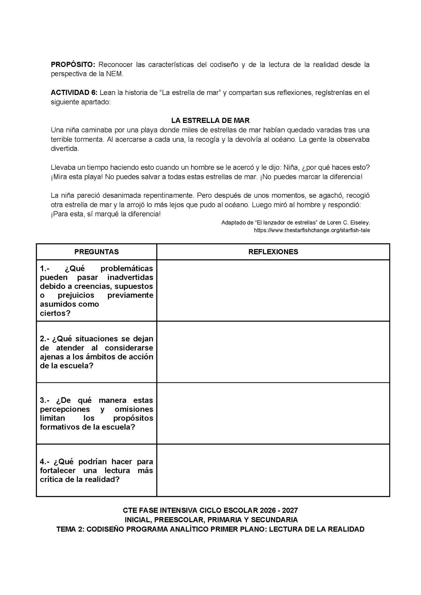 Formato de Producto CTE Fase Intensiva Tema 1 y 2 Editable en Word