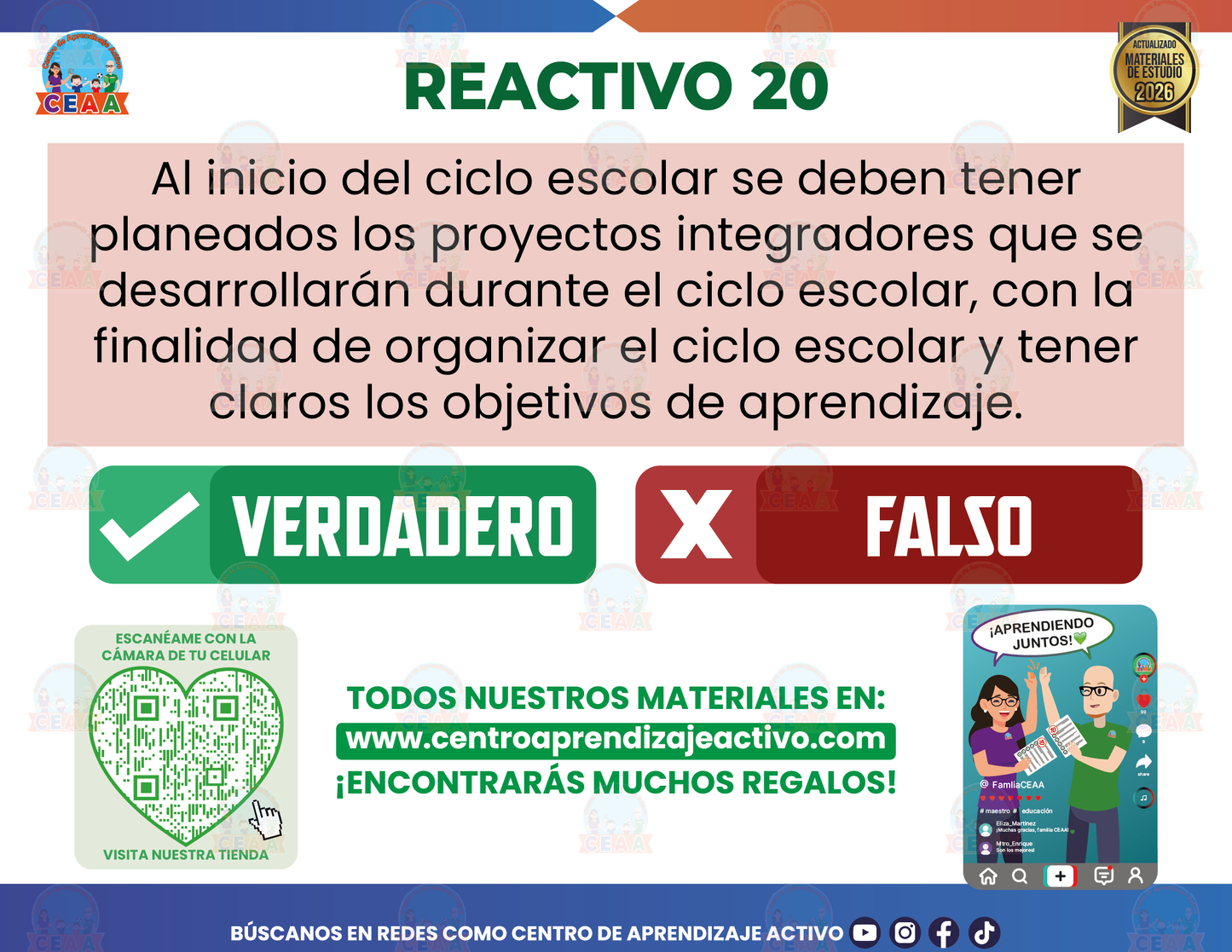 Cuadernillo de Estudios - Aprendamos en Comunidad Fascículo 6 - Verdadero o Falso en PDF