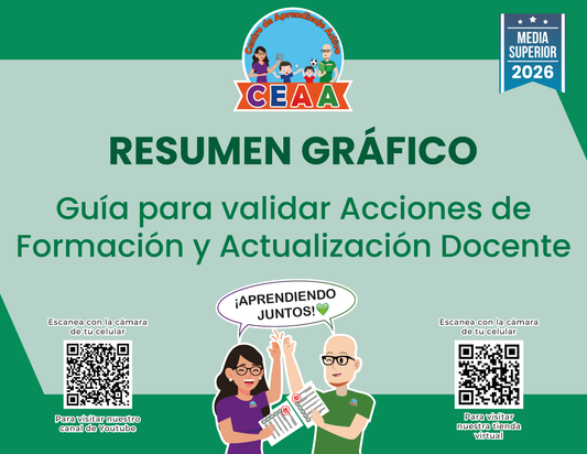 Resumen Gráfico: Guía para validar Acciones de Formación y Actualización Docente - Media Superior