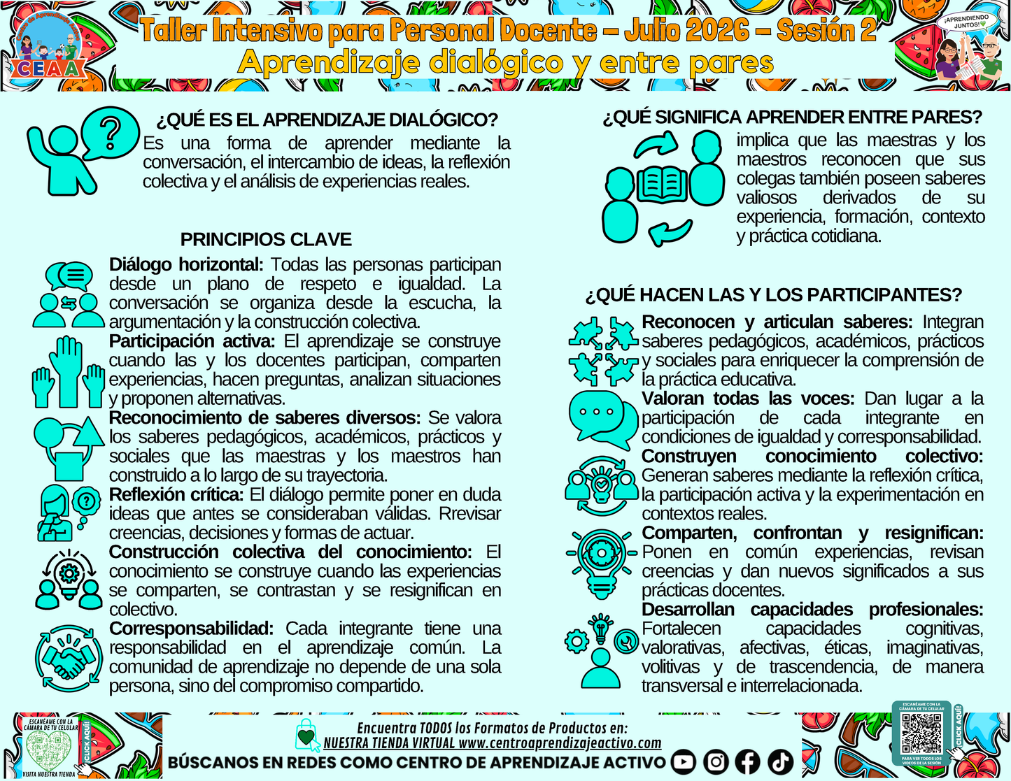 Infografía - Aprendizaje Dialógico y Entre Pares en PDF