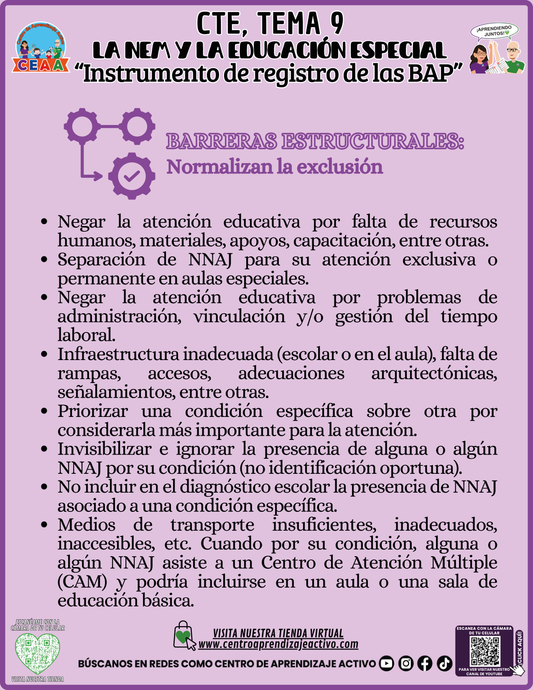 Infografía CTE Tema 9: Barreras Estructurales