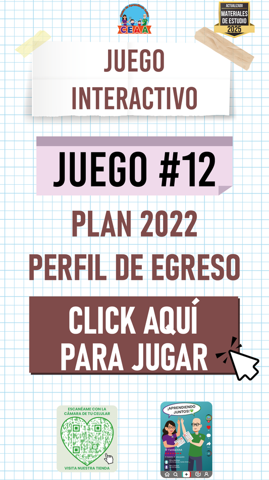 JUEGO INTERACTIVO #12: PLAN 2022 PERFIL DE EGRESO