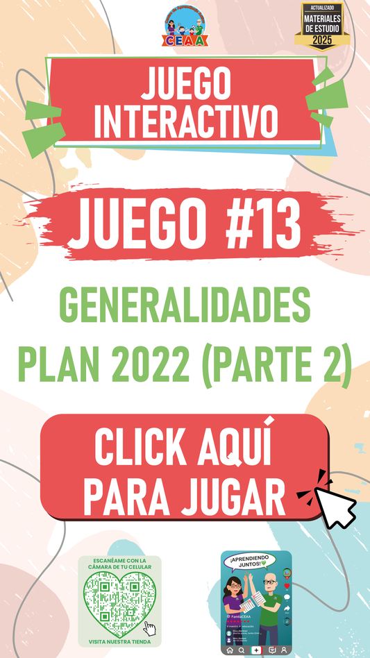 JUEGO INTERACTIVO #13: GENERALIDADES PLAN 2022 (PARTE 2)