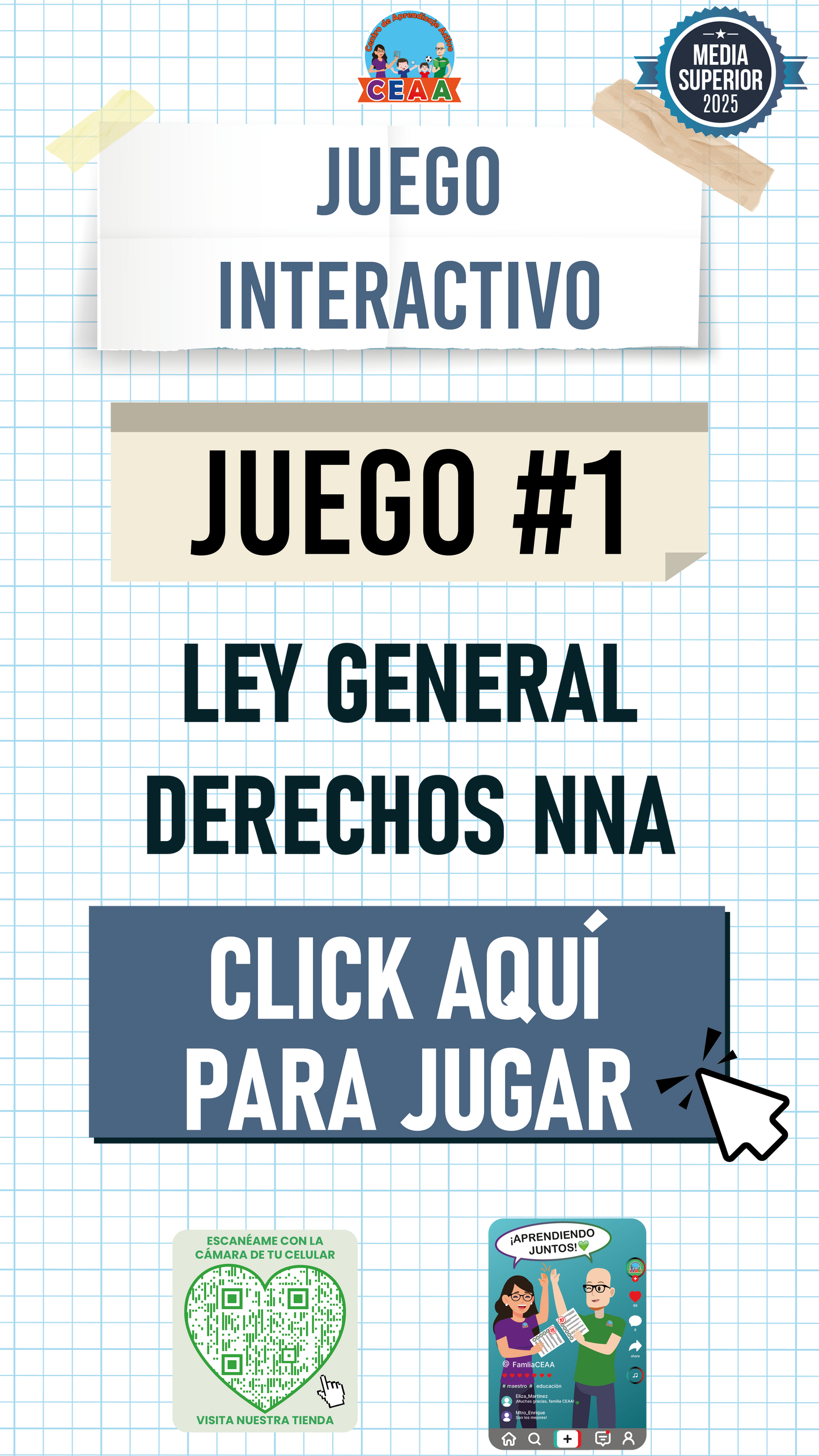 Juego Interactivo #1 Ley General de los Derechos de Niñas, Niños y Adolescentes