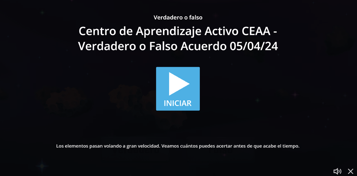 JUEGO INTERACTIVO #22: VERDADERO O FALSO ACUERDO 05/04/24