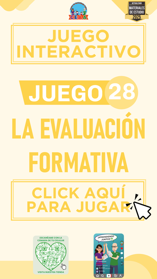 JUEGO INTERACTIVO #28: LA EVALUACIÓN FORMATIVA