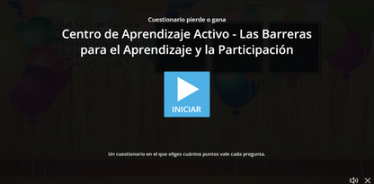 JUEGO INTERACTIVO #30 LAS BARRERAS PARA EL APRENDIZAJE Y LA PARTICIPACIÓN