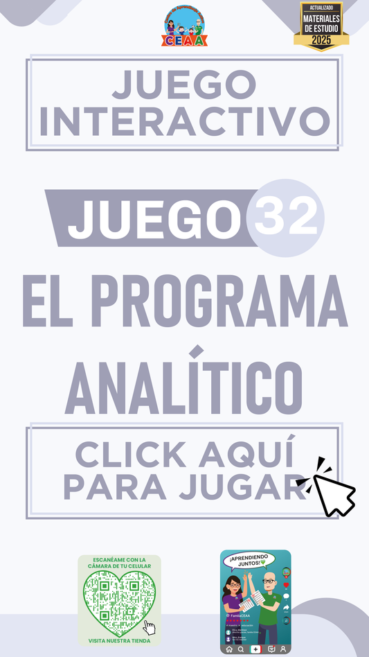 JUEGO INTERACTIVO #32: EL PROGRAMA ANALÍTICO