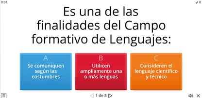JUEGO INTERACTIVO #11 CAMPO FORMATIVO LENGUAJES