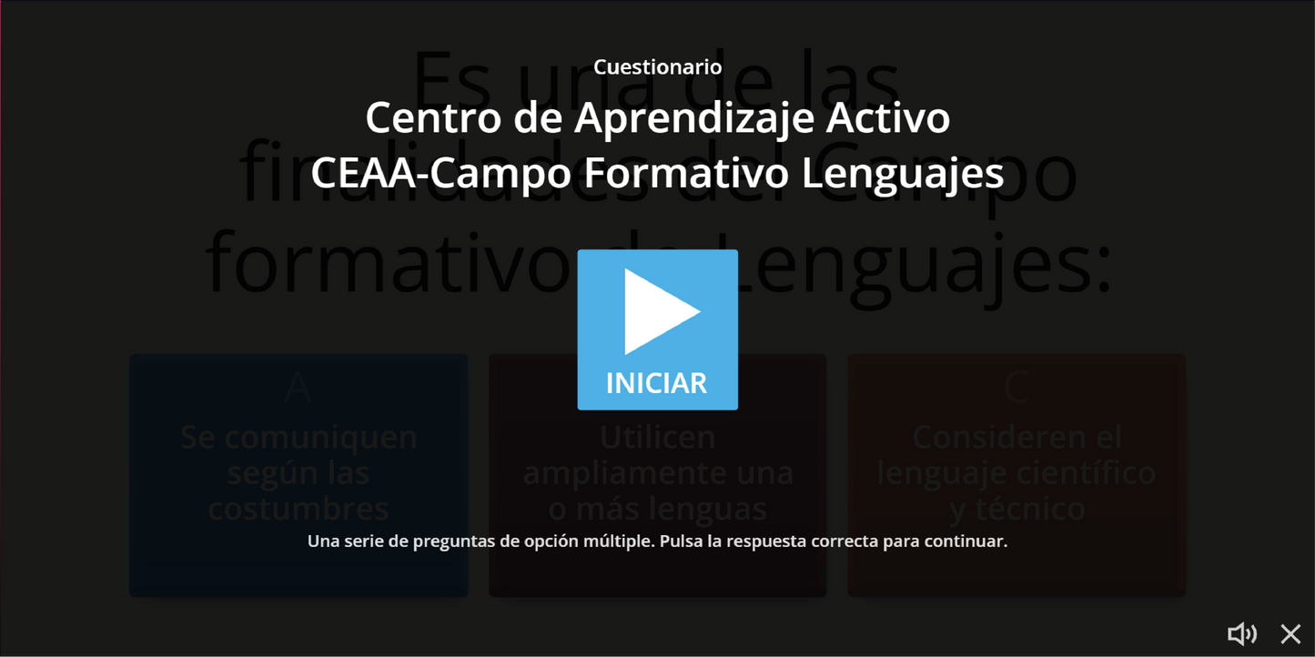 JUEGO INTERACTIVO #11 CAMPO FORMATIVO LENGUAJES