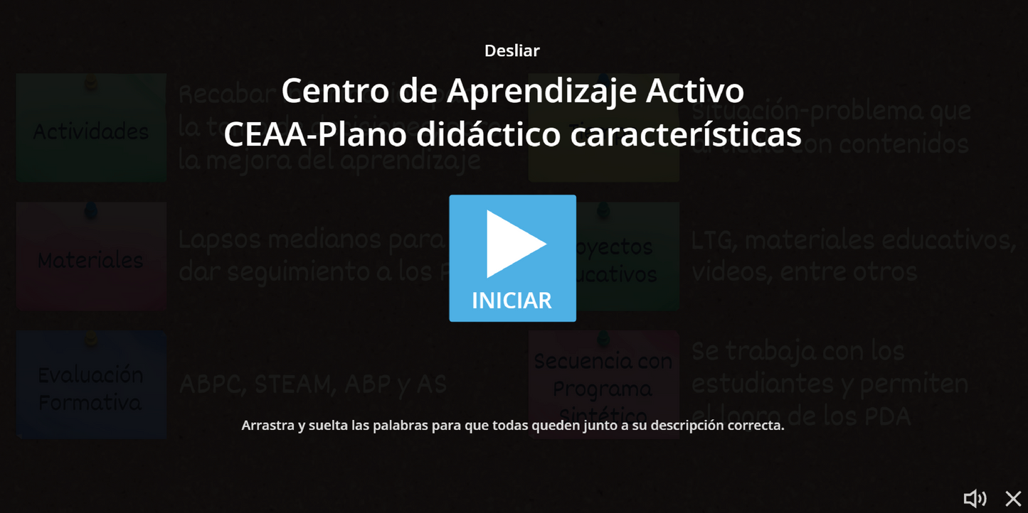 JUEGO INTERACTIVO #16 CARACTERÍSTICAS DEL PLANO DIDÁCTICO