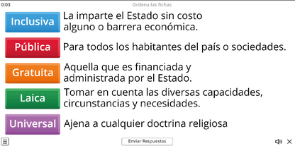 JUEGO INTERACTIVO #2 ARTÍCULO TERCERO CONSTITUCIONAL PARTE II