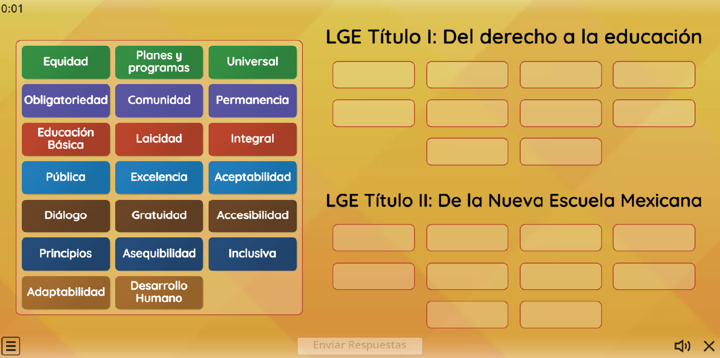 JUEGO INTERACTIVO #4 LEY GENERAL DE EDUCACIÓN PARTE II