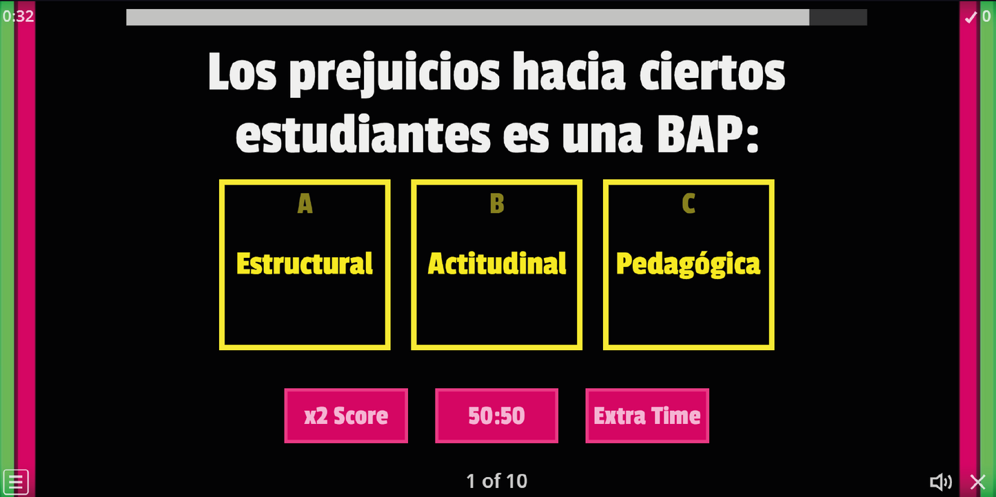 JUEGO INTERACTIVO #7 ESTRATEGIAS PARA IDENTIFICAR LAS BAP